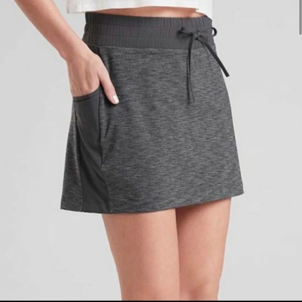 Athleta Gray Skorts with Elastic Waistband - Picture 2 of 8